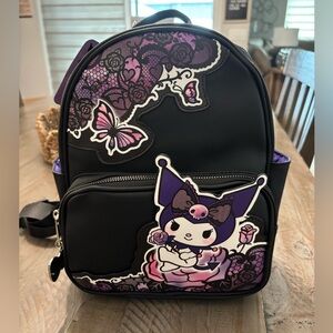 KUROMI Black and Purple Character Backpack